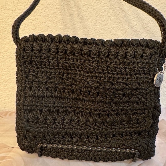 - The Sak Women's Black Crochet Crossbody Bag with Zip Closure - Picture 11 of 13